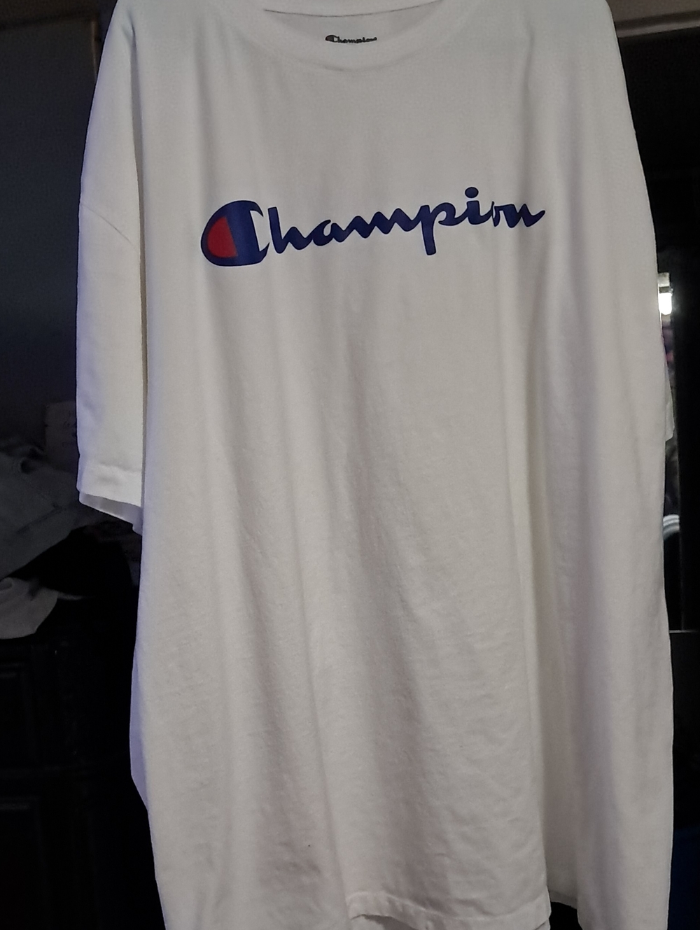 Champion Classic Graphic T-Shirt, Script Logo Short Sleeve Logo Tee in White